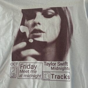 SOLD taylor swift midnights blue tshirt